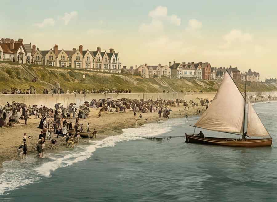 Photochrom Clacton1 Vintage A4 Photo Print