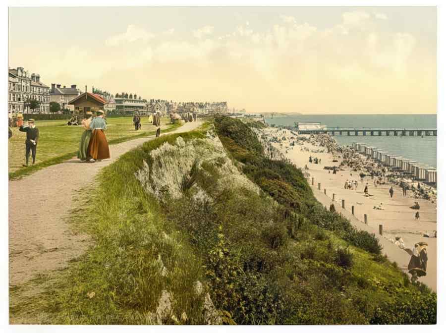Photochrom Clacton3 Vintage A4 Photo Print