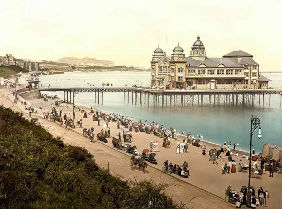Photochrom Colwynbay1 Vintage A4 Photo Print