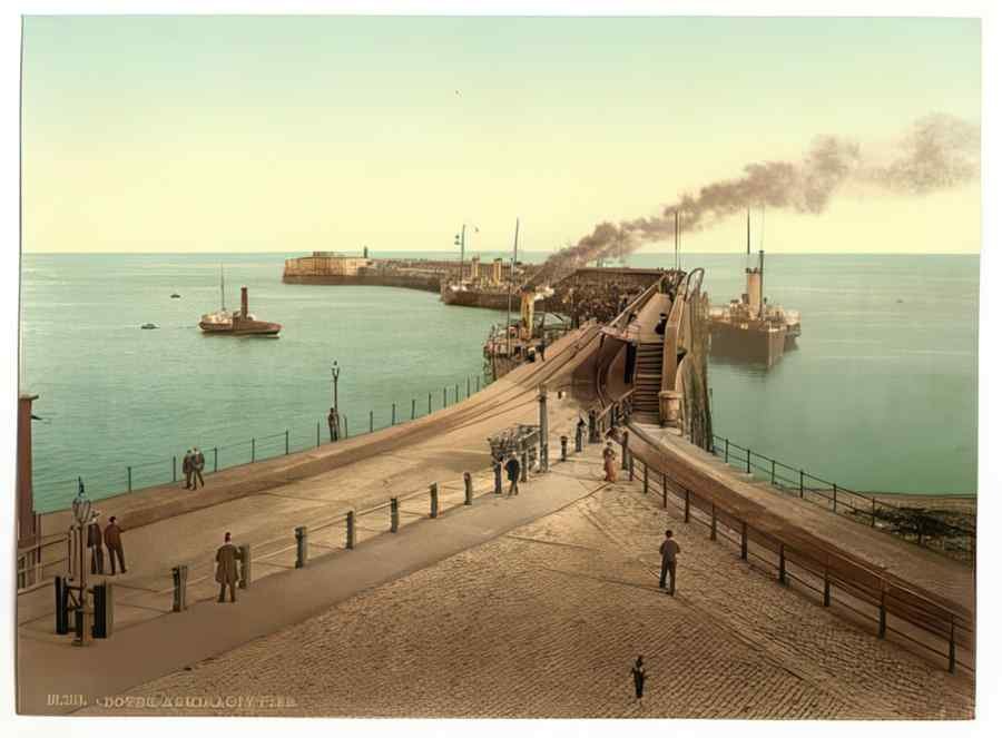 Photochrom Dover Vintage A4 Photo Print