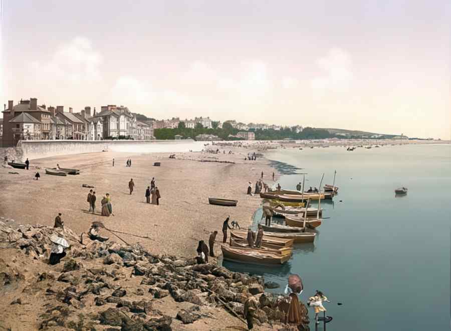 Photochrom Exmouth Vintage A4 Photo Print