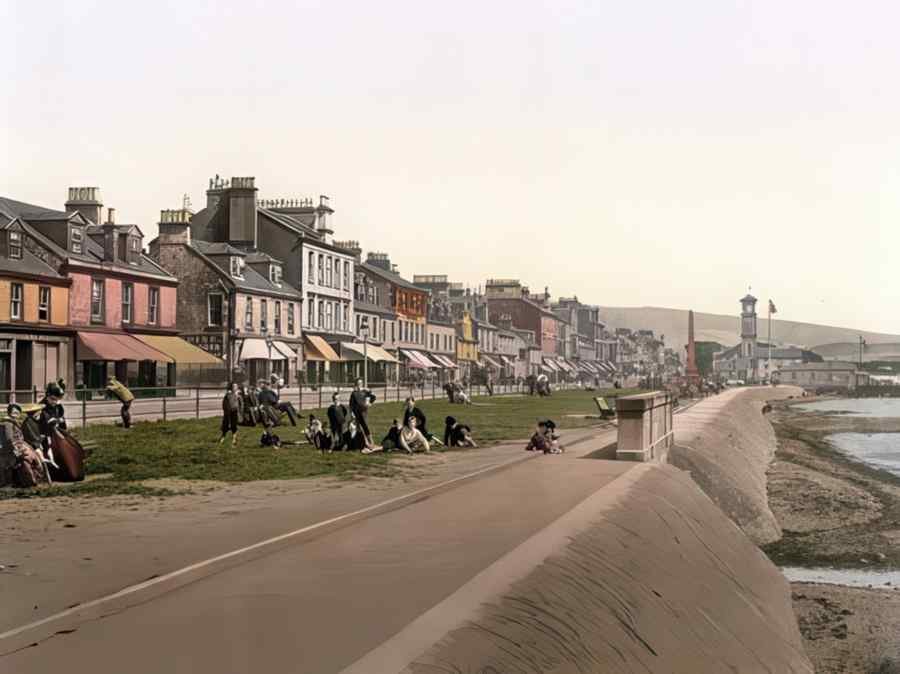 Photochrom Helensburgh2 Vintage A4 Photo Print