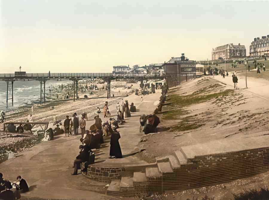 Photochrom Hunstanton Vintage A4 Photo Print