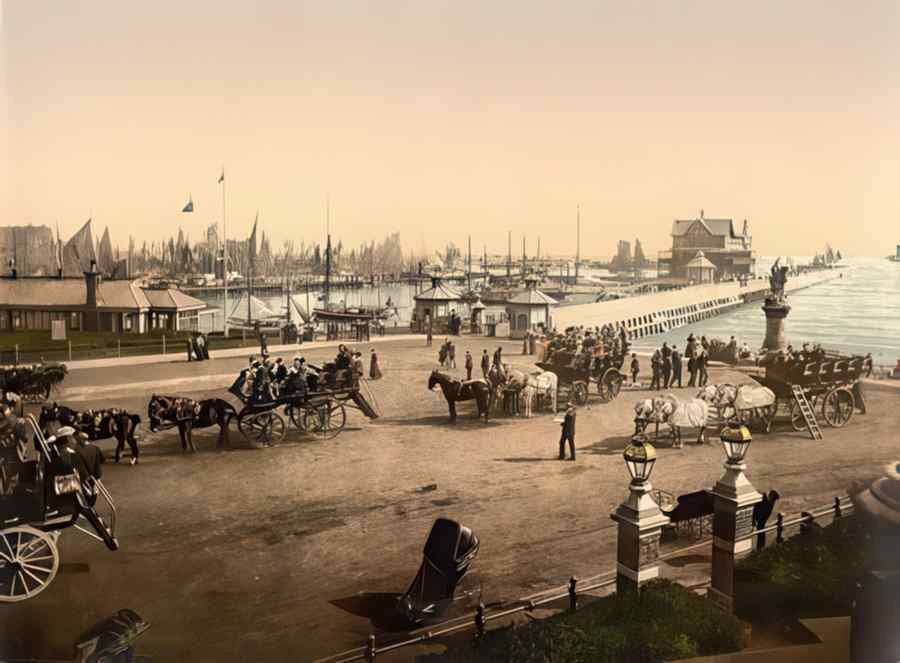 Photochrom Lowestoft1 Vintage A4 Photo Print
