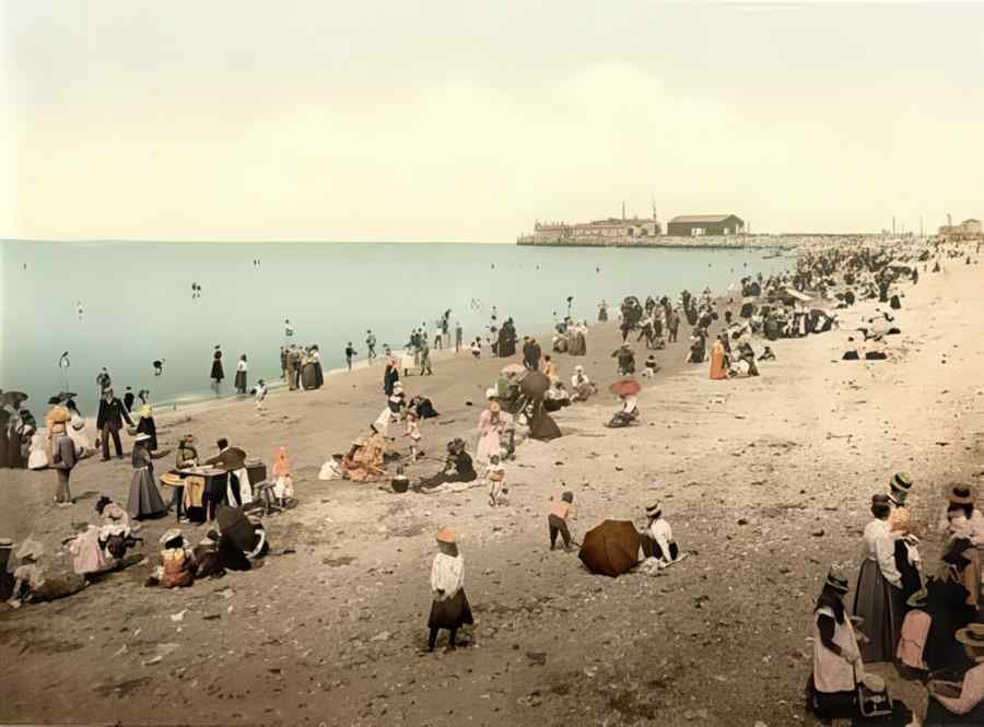 Photochrom Morecambe1 Vintage A4 Photo Print
