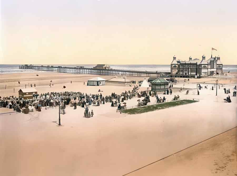 Photochrom Rhyl1 Vintage A4 Photo Print