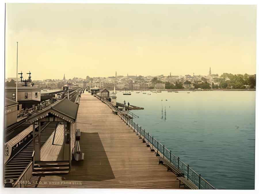Photochrom Ryde Vintage A4 Photo Print