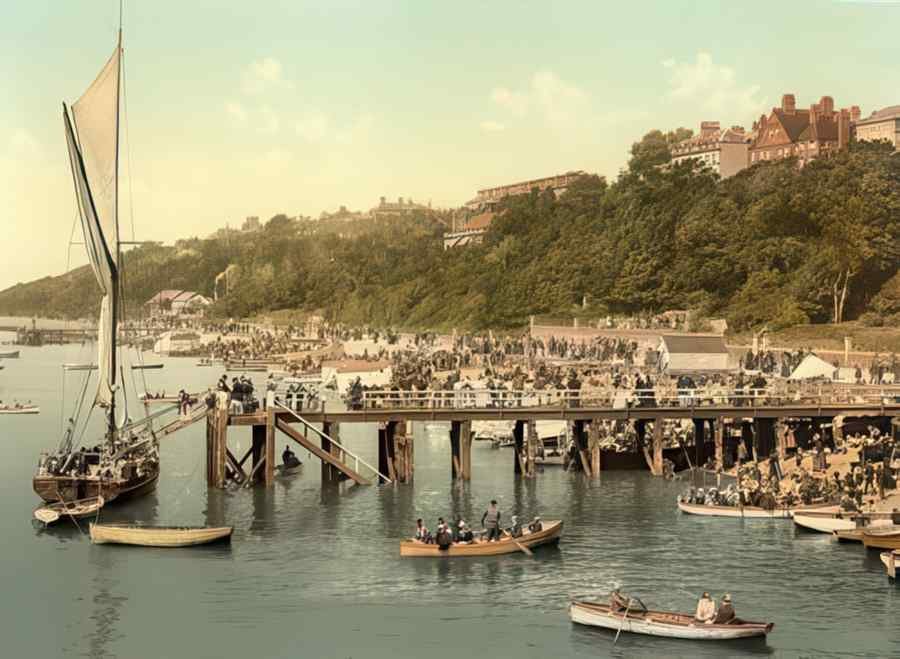 Photochrom Southend1 Vintage A4 Photo Print