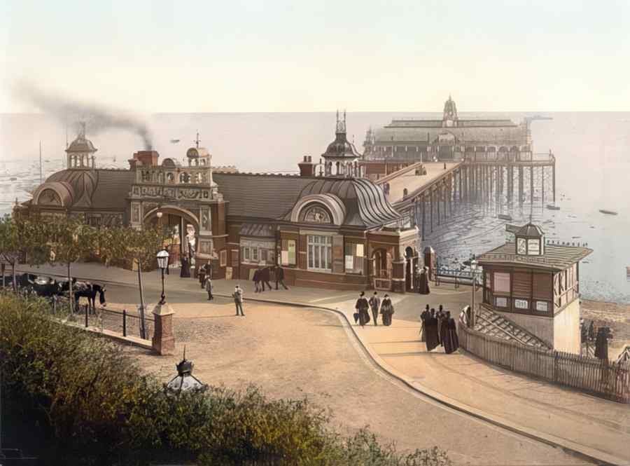 Photochrom Southend2 Vintage A4 Photo Print