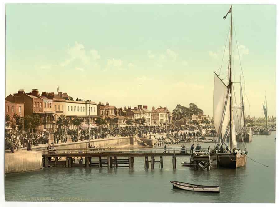 Photochrom Southend6 Vintage A4 Photo Print
