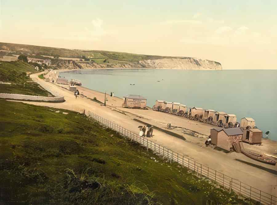 Photochrom Swanage Vintage A4 Photo Print