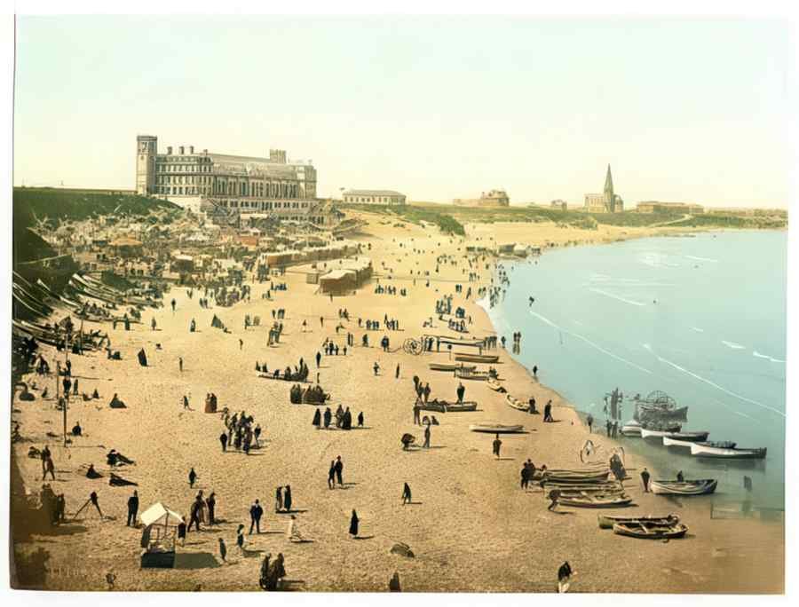 Photochrom Tynemouth Vintage A4 Photo Print