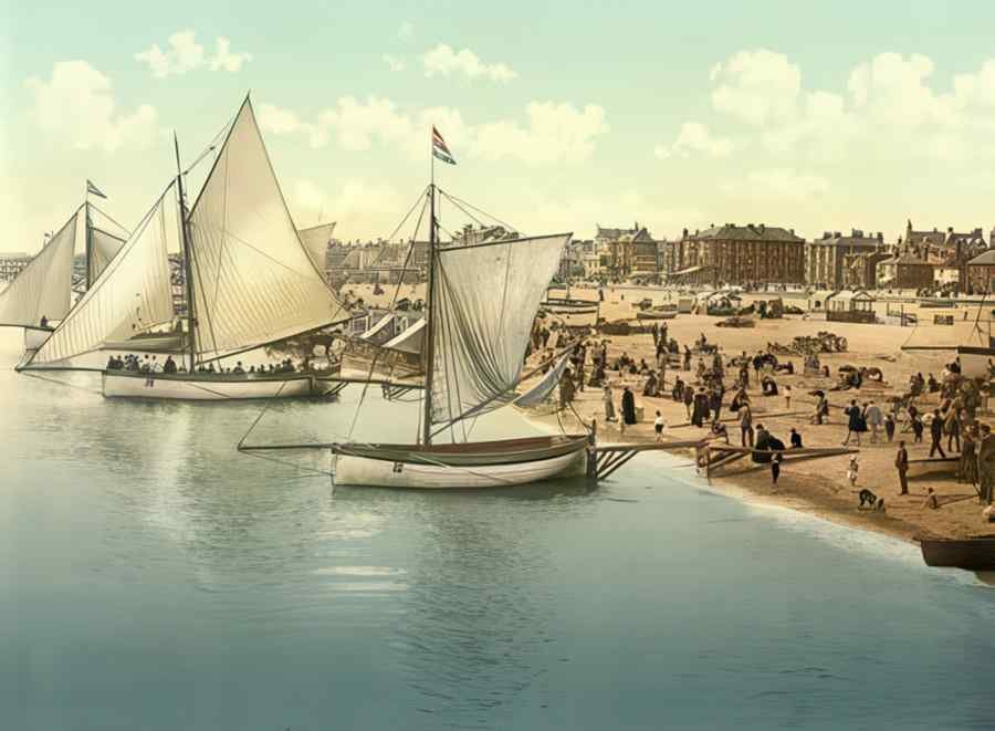 Photochrom Yarmouth Vintage A4 Photo Print