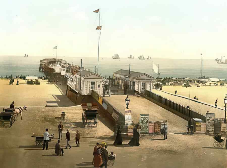 Photochrom Yarmouth3 Vintage A4 Photo Print