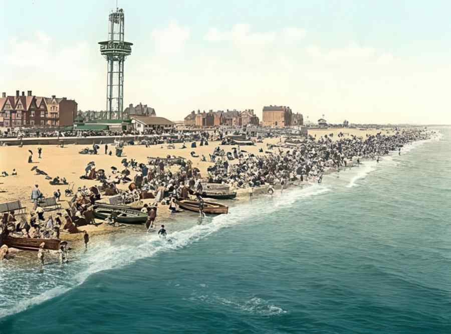 Photochrom Yarmouth4 Vintage A4 Photo Print