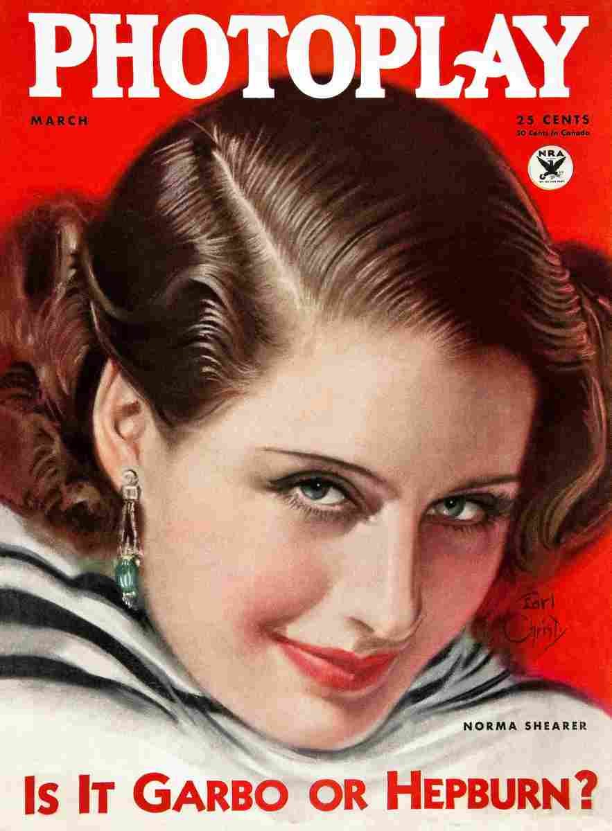 Photoplay Cover 1934 3 film star poster A4 Photo Print