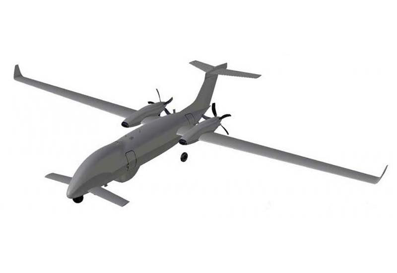 Piaggio P2hh Hammerhead Uav Italy A4 Photo Print
