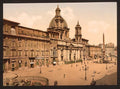 Piazza Navona Rome Vintage A4 Photo Print