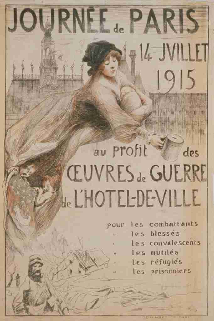 Picard G Poster 1915 Journee de Paris Vintage A4 Photo Print