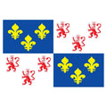 Picardie Prov Flag N3188 A4 Photo Print