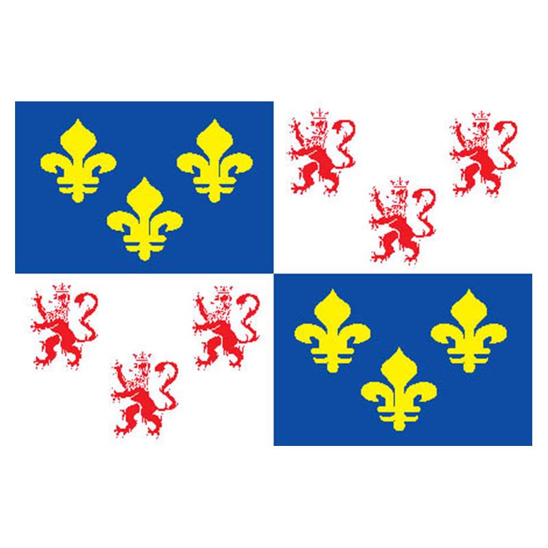 Picardie Prov Flag N3188 A4 Photo Print