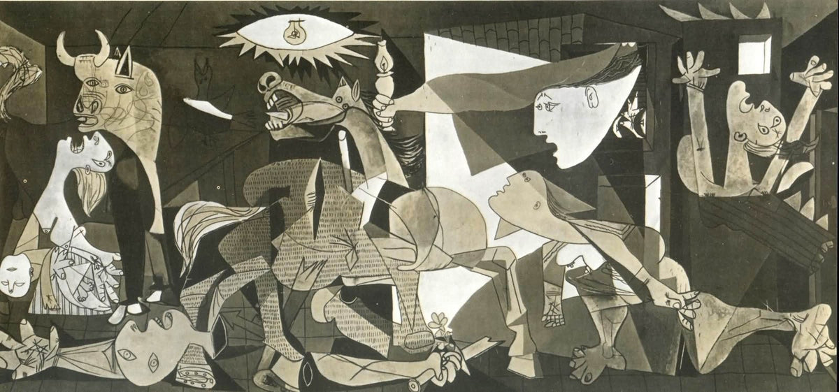 Picasso 1937 Guernica Art A4 Photo Print