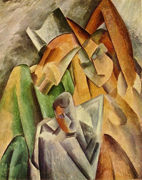 Picasso Famille De Arlequine Art A4 Photo Print