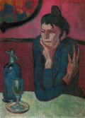 Picasso Pablo Absinthe Drinker.1901 Art A4 Photo Print