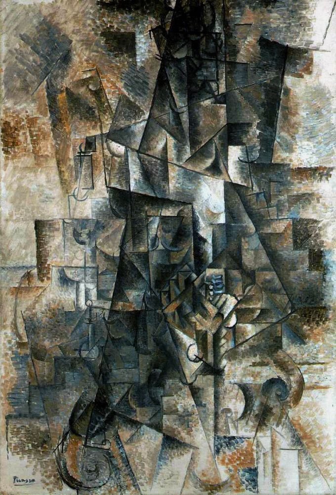 Picasso Pablo Accordionst 1911 Art A4 Photo Print