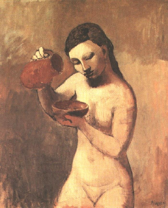 Picasso Pablo Girl With A Pitcher, 1906 Art A4 Photo Print