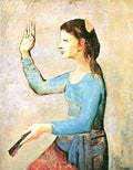 Picasso Pablo Lady With A Fan, 1905 Art A4 Photo Print