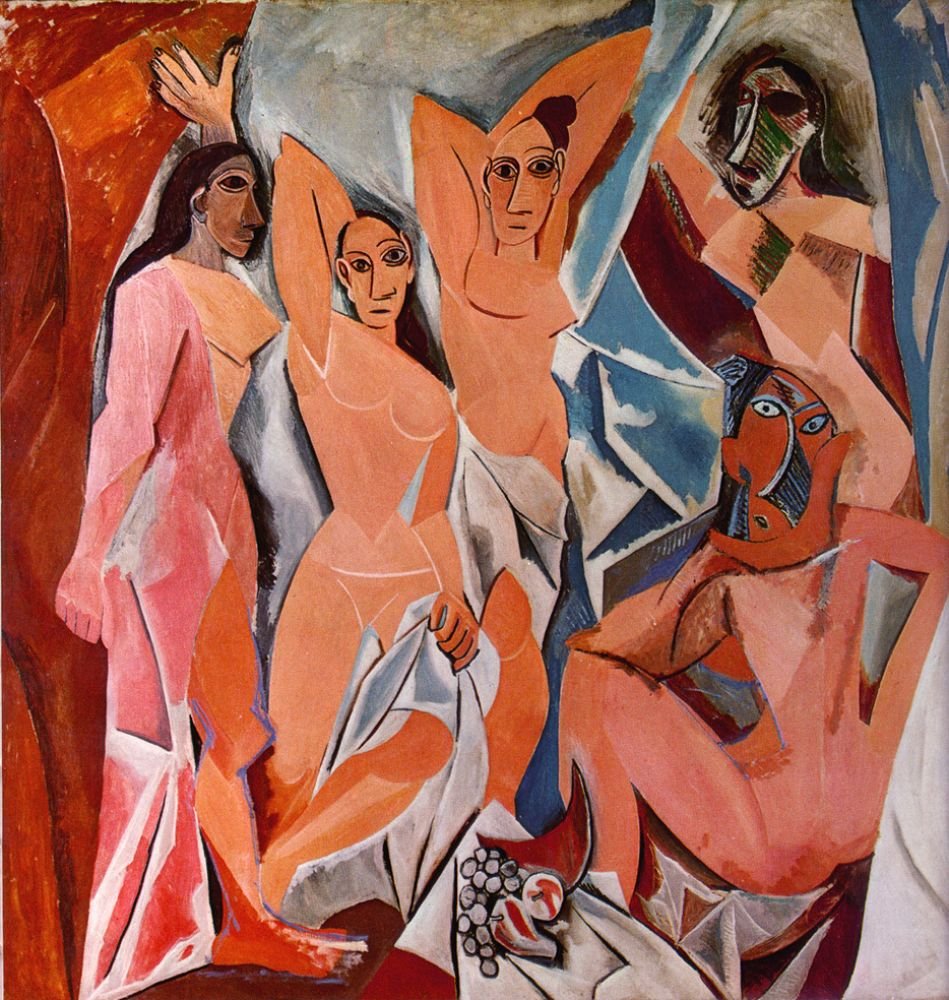 Picasso Pablo Les Demoiselles D Avignon 1907 Art A4 Photo Print