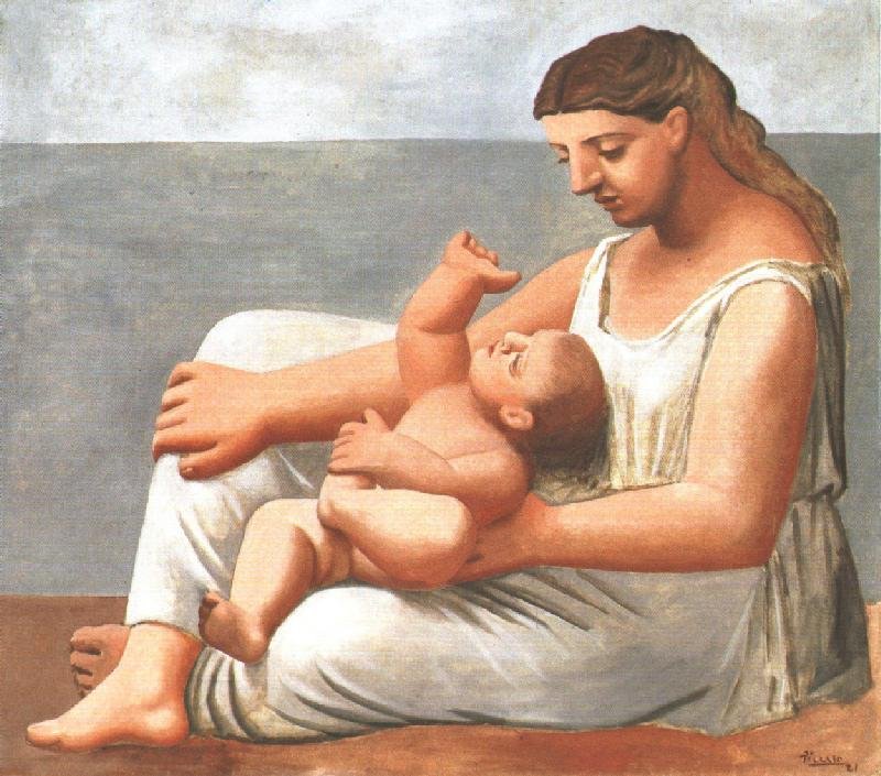 Picasso Pablo Mother And Child, 1921 Art A4 Photo Print