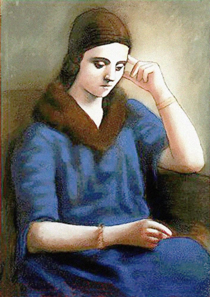 Picasso Pablo Olga Art A4 Photo Print