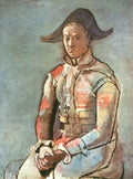 Picasso Pablo Seated Harlequin, 1923 Art A4 Photo Print