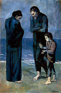 Picasso Pablo Tragedy 1903 Art A4 Photo Print