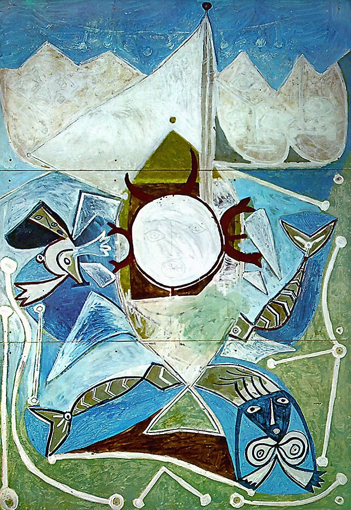 Picasso Pablo Ulyssees And The Sirens 1947 Art A4 Photo Print
