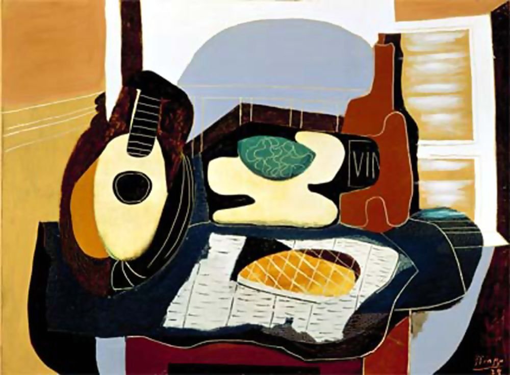 Picasso Still Life+cake.1924 Art A4 Photo Print