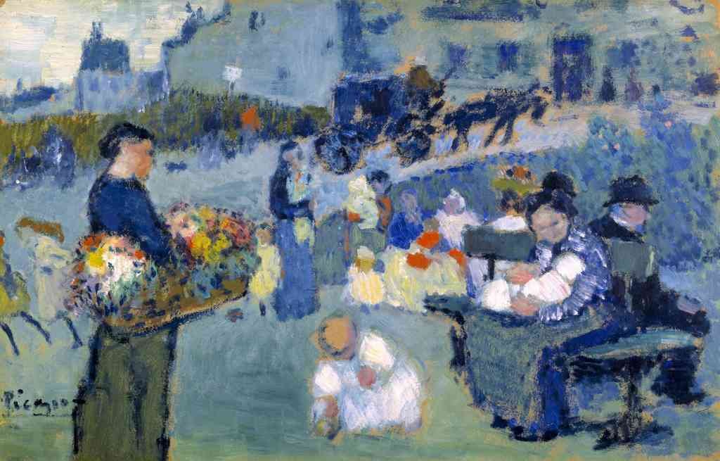 Picasso The Flower Seller Modernism A4 Photo Print