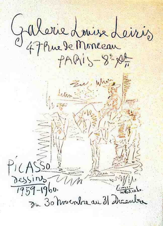 Picasso louis leiris Vintage Advert A4 Photo Print