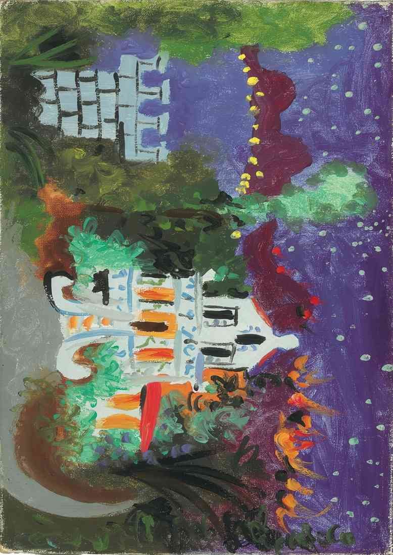 Picasso maison a juan les pins A4 Photo Print