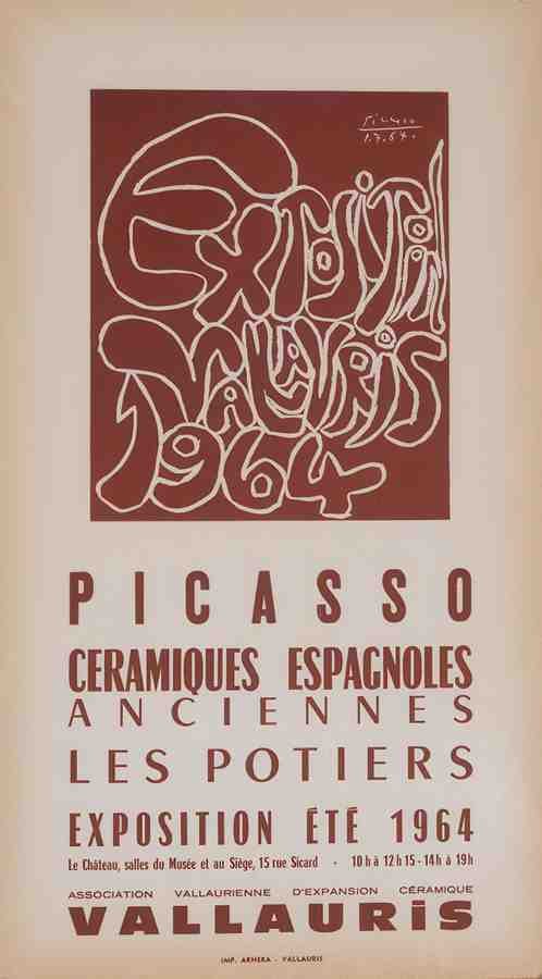 PicassoCeramiques64 Vintage Advert A4 Photo Print