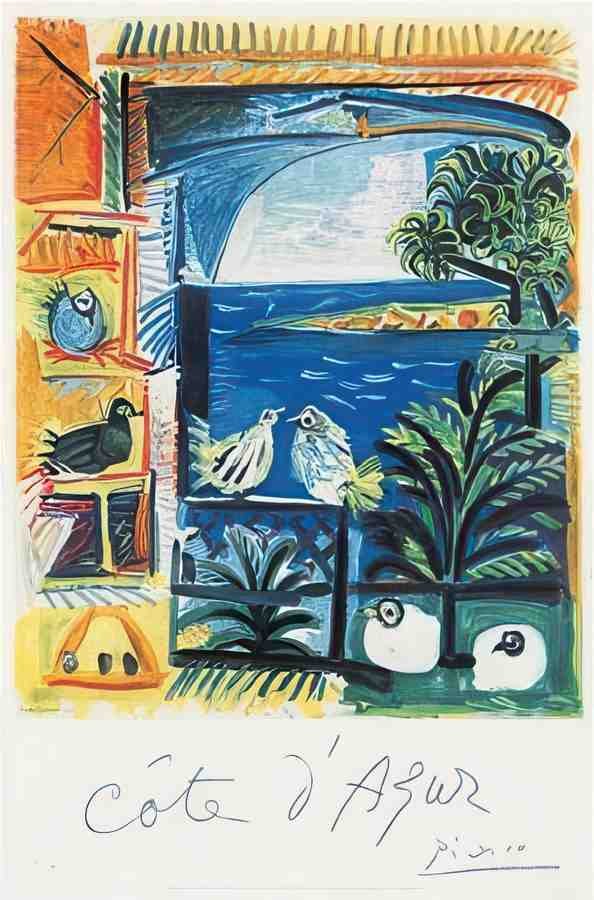 PicassoCoteDazur Vintage Advert A4 Photo Print