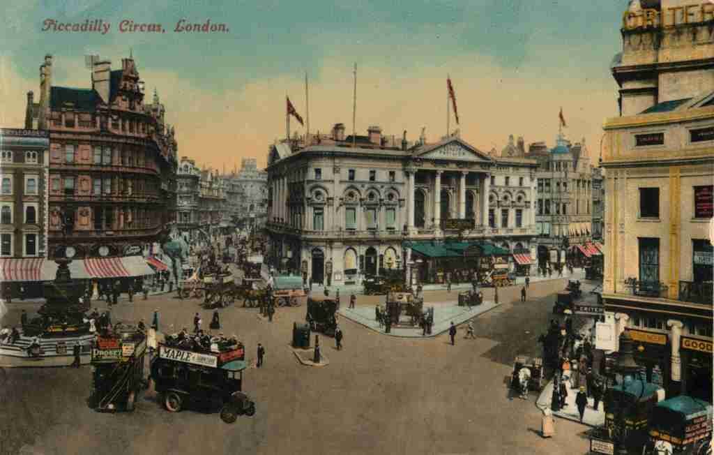 Piccadilly Circus 1 Vintage A4 Photo Print