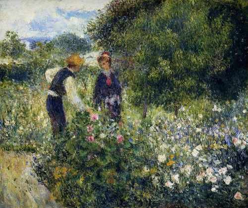 Picking Flowers 1875 A4 Photo Print