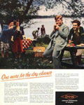 Picnic Dry Cleaner 1950s Vintage Retro Advert Poster