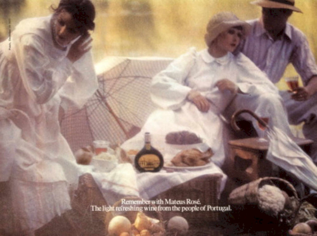Picnic Rose Wine 1970s Vintage Retro Advert