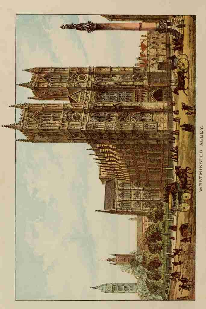 Picturesque England 1891 Westminster Abbey A4 Photo Print