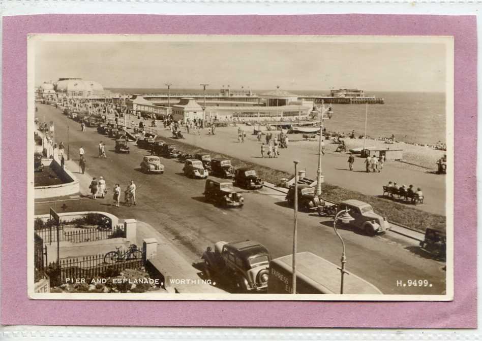 Pier And Esplanade Worthing Sussex Vintage A4 Photo Print