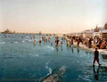 Pier And Shore Blankenberghe Belgium Vintage A4 Photo Print